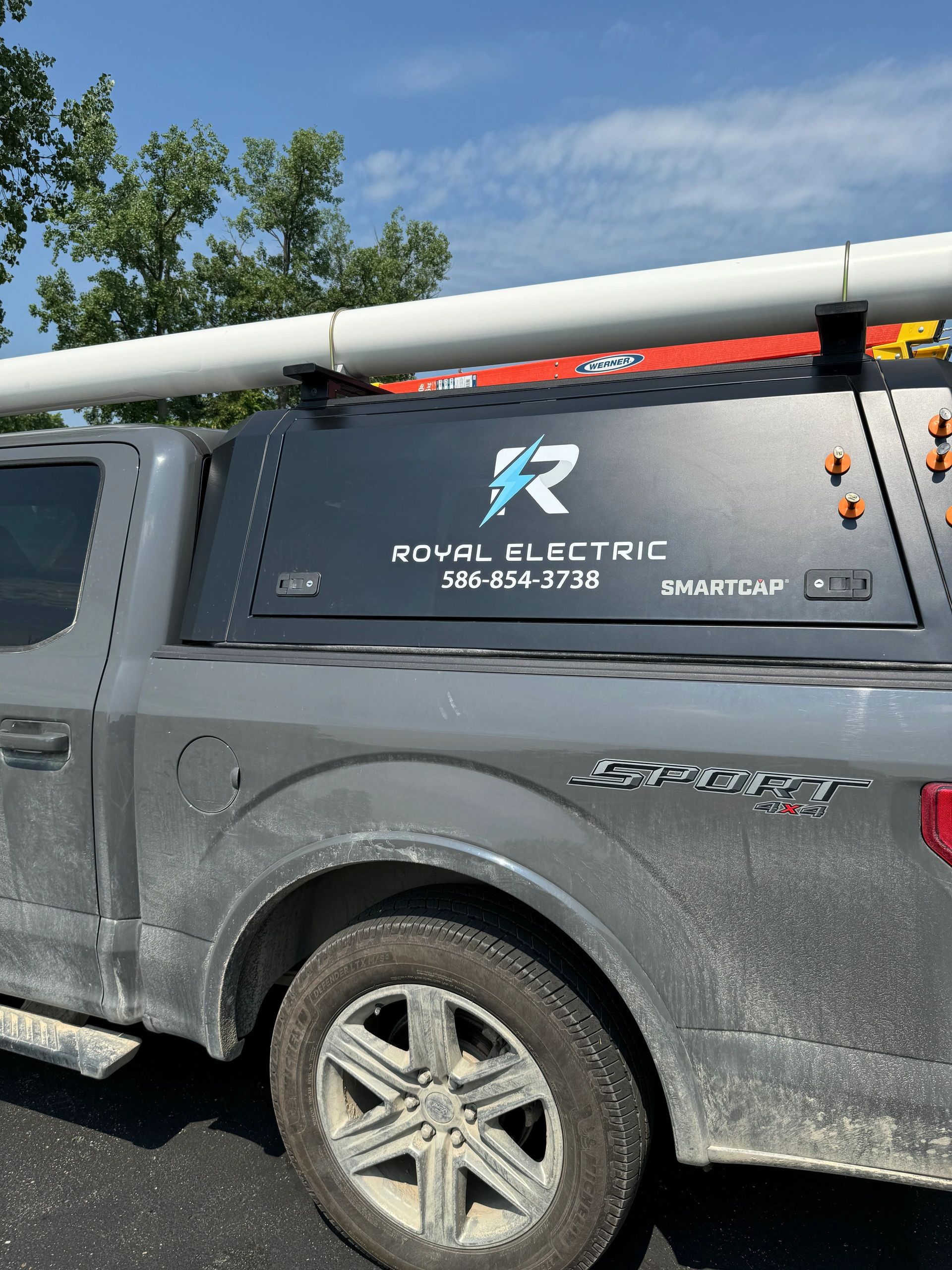 Royal Electric branded service truck